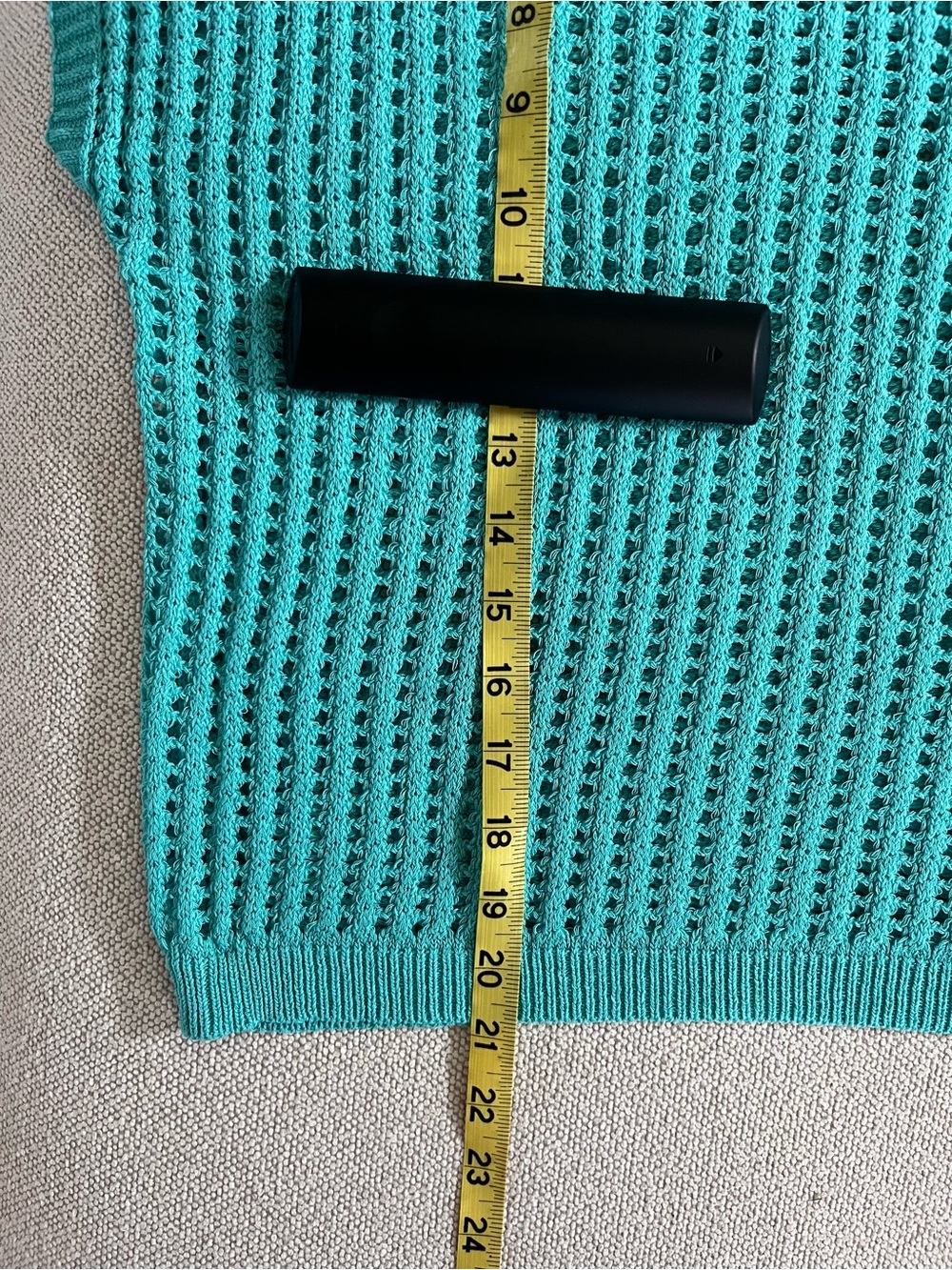 Zenana Turquoise Open Weave short sleeve summer sweater.  Size Small NWOT - Picture 11 of 12